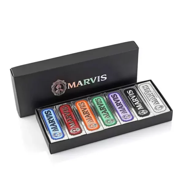Marvis 7 Flavours Travel Box Toothpaste Οδοντόκρεμες σε 7 Γεύσεις, 7x25ml