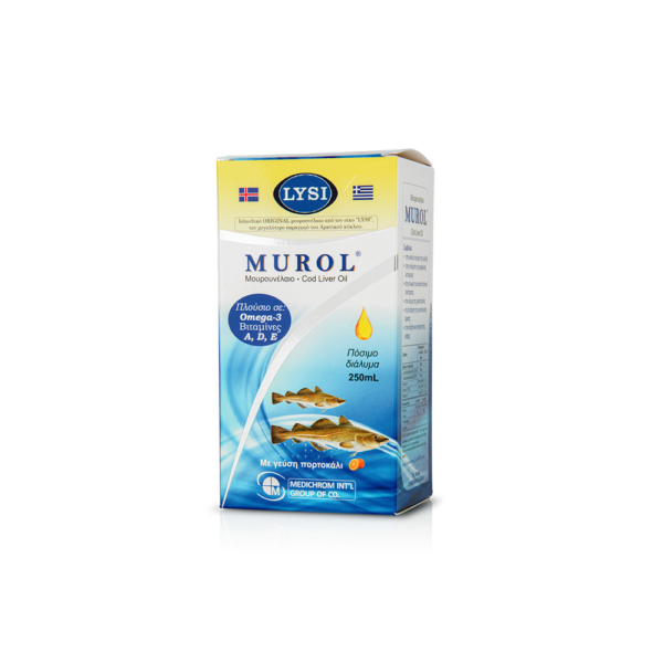 Medichrom Murol Μουρουνέλαιο με Γεύση Πορτοκάλι 250ml